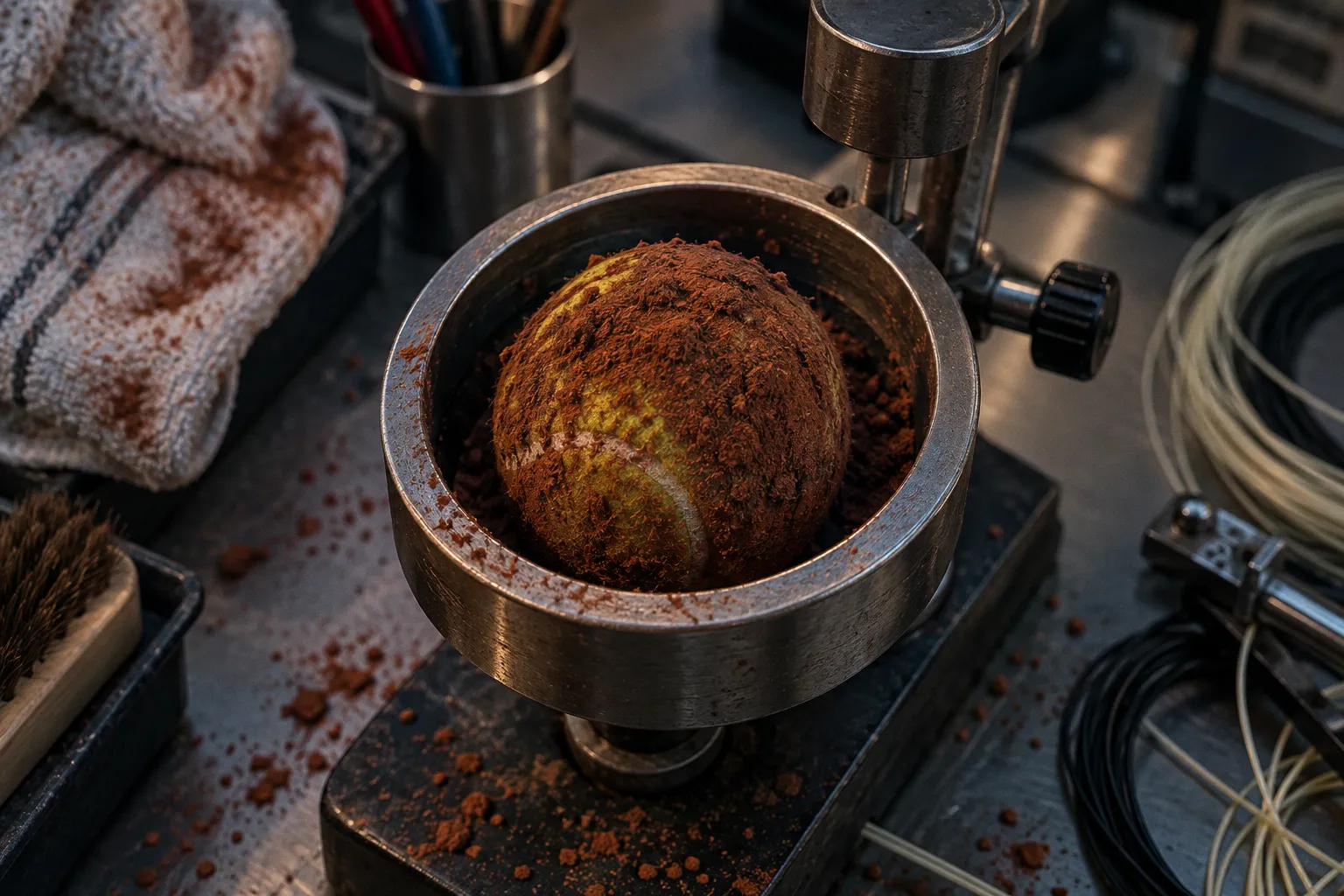 Red clay moisture: How water weight dictates the bounce