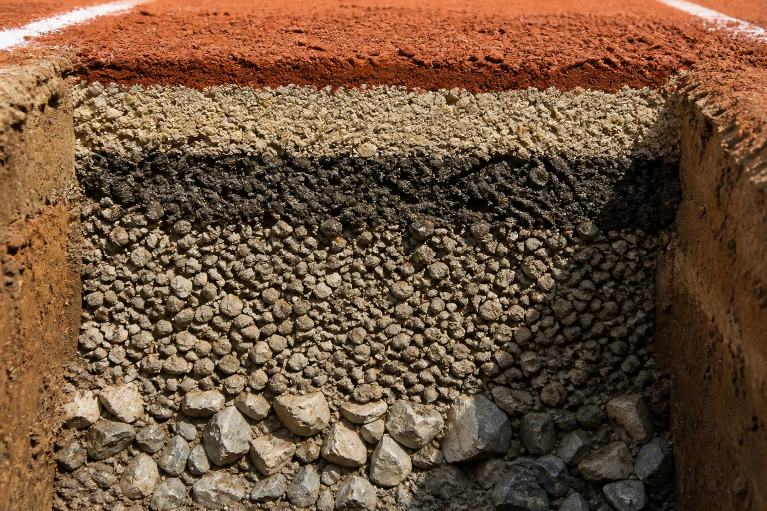 Roland Garros clay: the five layers under the red dust