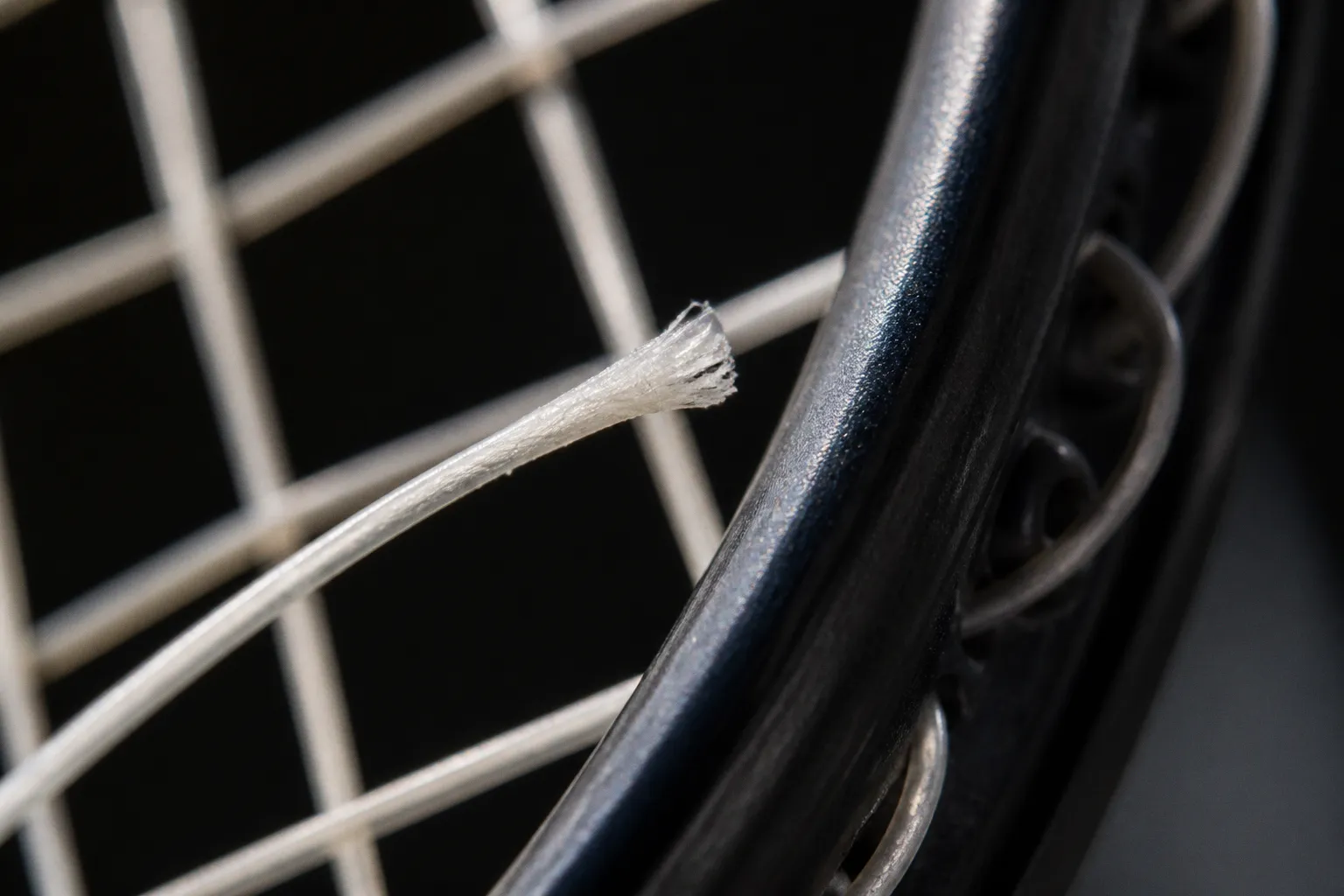 String tension decay: the hidden physics of racket control