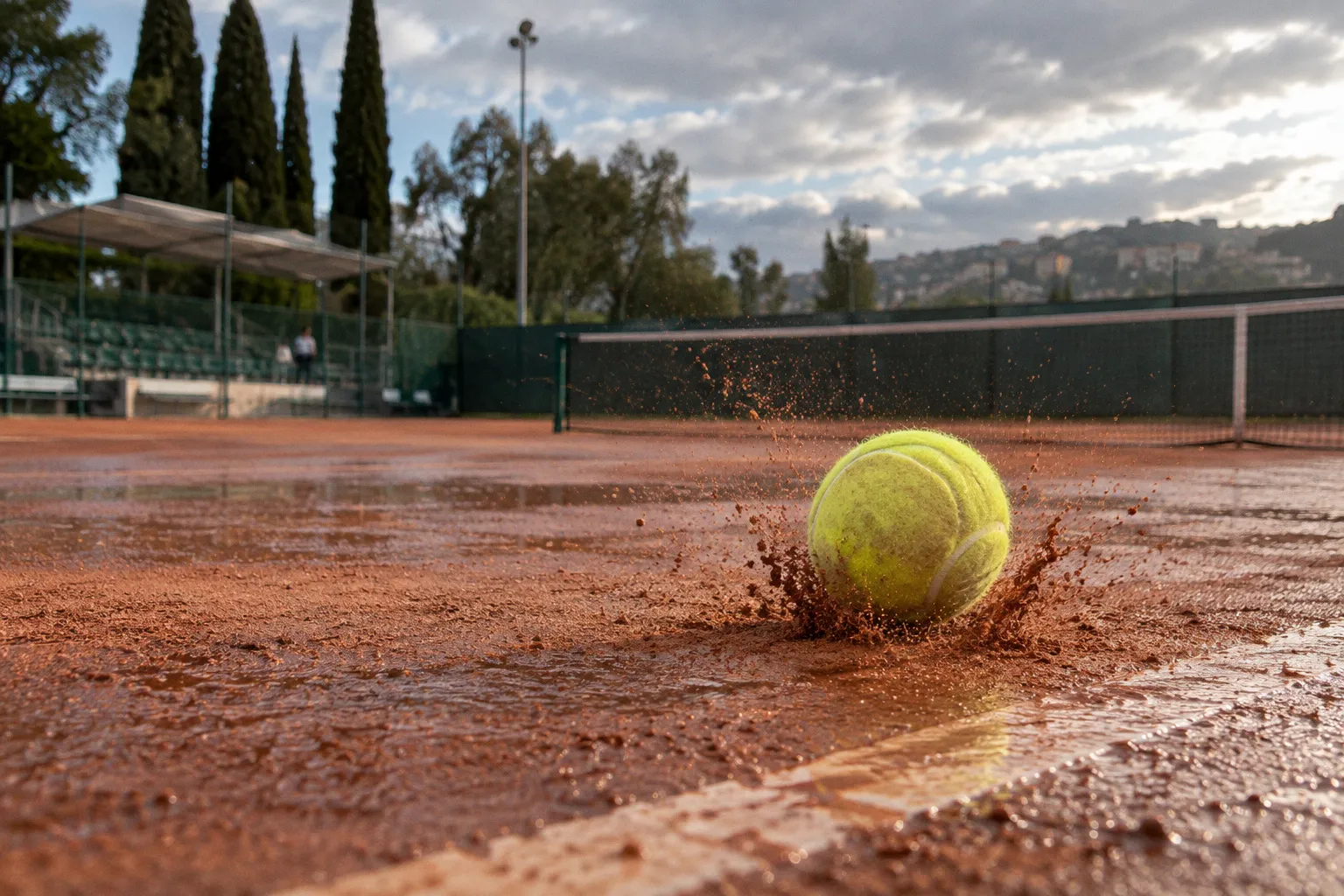 Tennis ball compression: how surfaces dictate the bounce